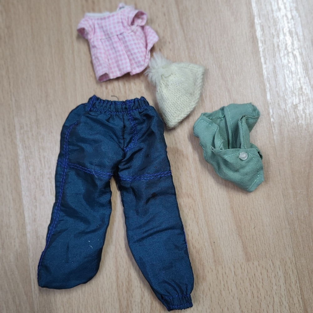 Barbie Doll Clothing Items Lot Pants, Shirts, Hat